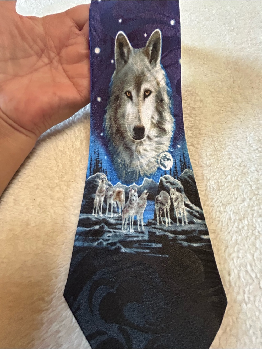 🎁3 for $30 - Wolf Pack Graphic Necktie